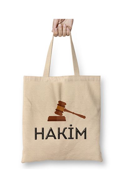 Baskı Dükkanı Νόμος υφασμάτινη τσάντα μακριά λαβή
