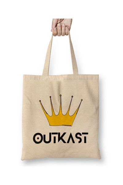 Baskı Dükkanı Υφασμάτινη τσάντα OutKast Logo Art με μακριά λαβή