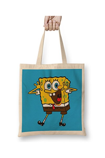 Baskı Dükkanı SpongeBob Sponge Bob 05 Tkanina Torba Duga Sa ručkom