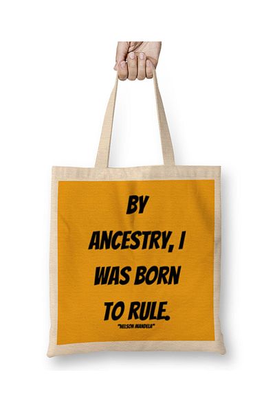 Baskı Dükkanı Nelson Mandela Quotes Art Gift - Vintage ρετρό στυλ υφασμάτινη τσάντα με μακριά λαβή