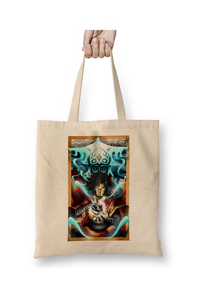 Baskı Dükkanı Avatar The Legend Of Korra Wan Η πρώτη υφασμάτινη τσάντα Avatar με μακριά λαβή