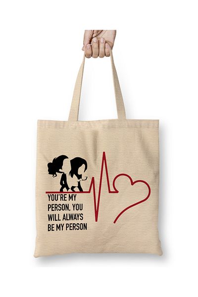Baskı Dükkanı Geantă Greys Anatomy 01 cu mâner lung