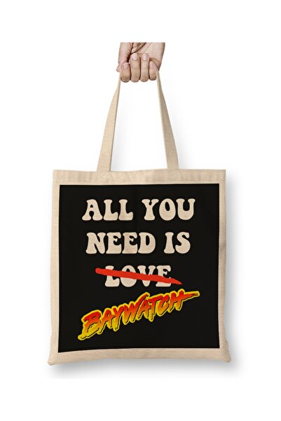 Baskı Dükkanı Το που χρειάζεστε είναι η υφασμάτινη τσάντα Baywatch με μακριά ...