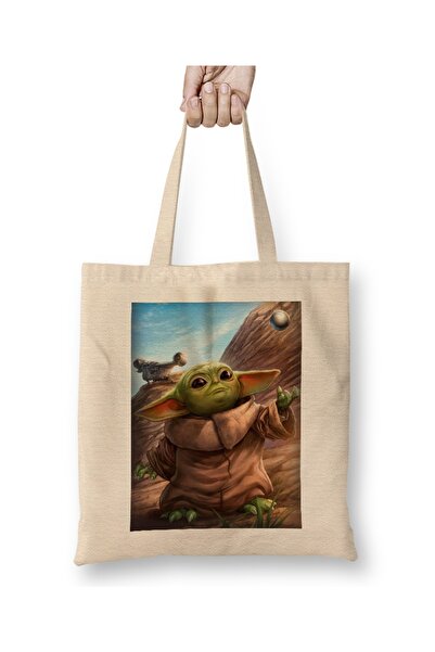 Baskı Dükkanı Beba Joda Star Wars 01 Tkanina Torba Duga Sa ručkom