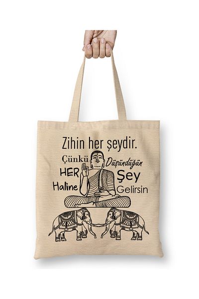 Baskı Dükkanı Υφασμάτινη τσάντα με μακριά λαβή