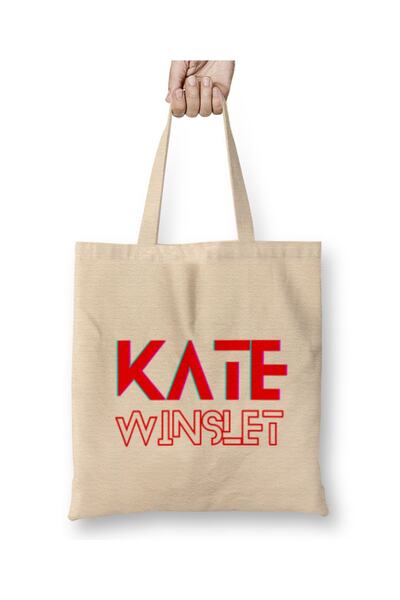 Baskı Dükkanı KATE WINSLET Tkanina Torba Duga Sa ručkom