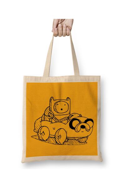 Baskı Dükkanı Adventure Time Jake Mobilna tkanina Torba Duga Sa ručkom