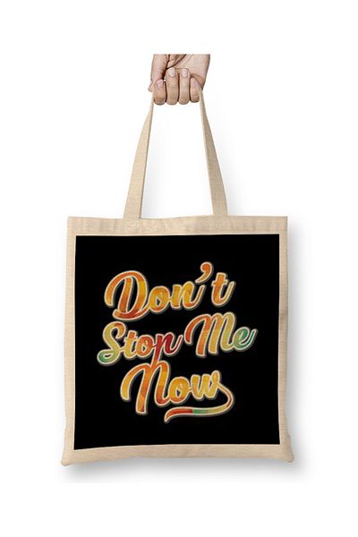 Baskı Dükkanı Dont Stop Me Now Geantă din pânză cu mâner lung
