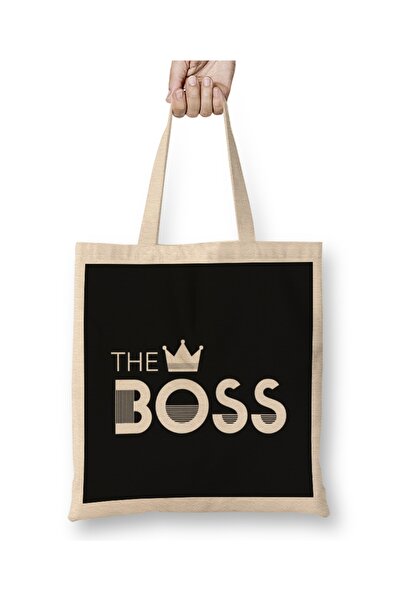 Baskı Dükkanı The Boss Crown Сумка з довгими ручками