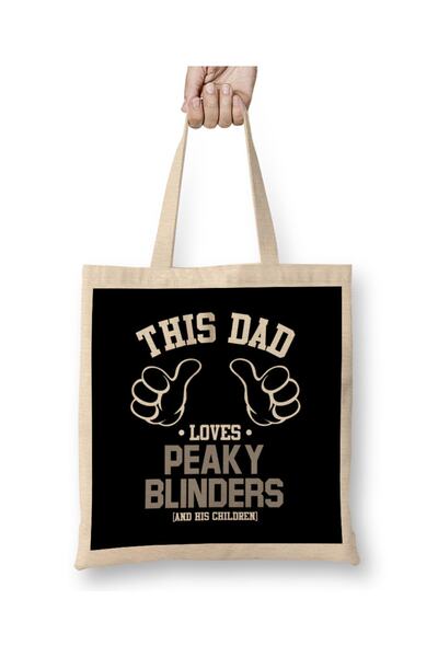 Baskı Dükkanı Ovaj tata voli Peaky Blinders i njegova deca, torba za nošenje ...