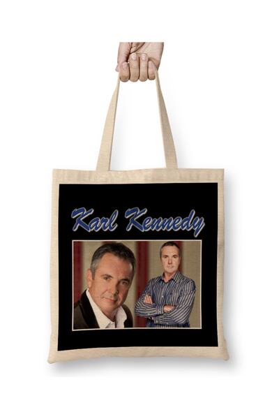 Baskı Dükkanı Karl Kennedy Neighbors Tribute Montage Cloth Torba Long Sa ručkom