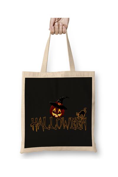 Baskı Dükkanı Halloween tkanina Torba duga Sa ručkom