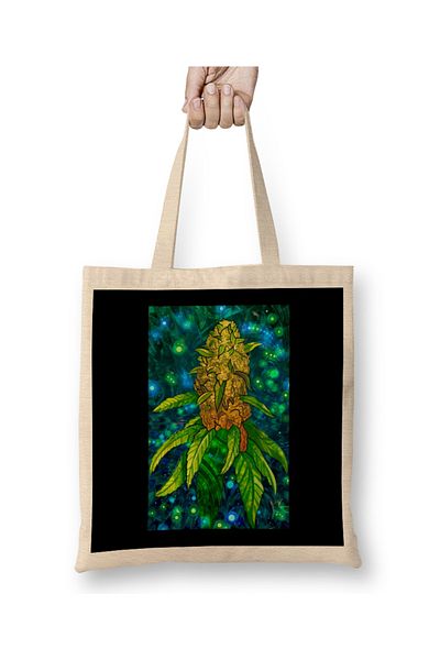 Baskı Dükkanı Golden Bud υφασμάτινη τσάντα με μακριά λαβή