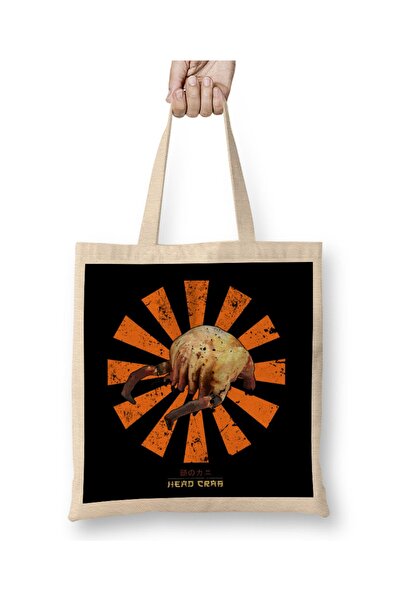 Baskı Dükkanı Glavasti rak retro japanska poluživotna tkanina Torba duga Sa r...