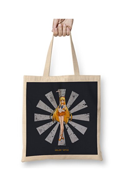 Baskı Dükkanı Sailor Moon Venus Retro Japanska Tkanina Torba Duga Sa ručkom