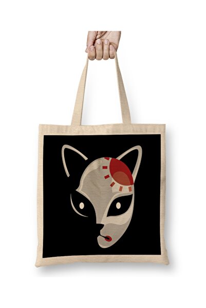 Baskı Dükkanı Kimetsu No Yaiba Maska Sunca Koja Diše Korisnička Tkanina Torba...