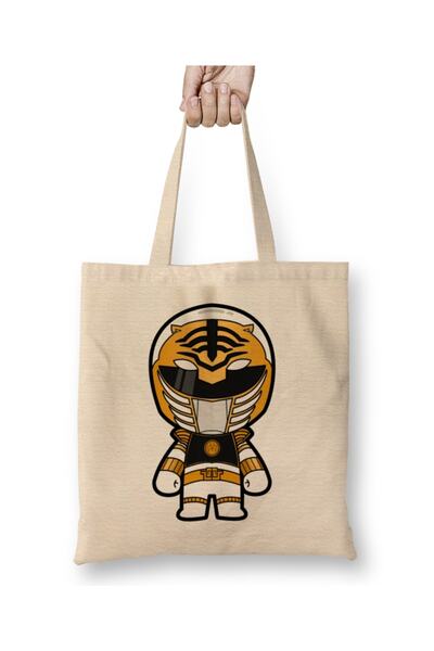 Baskı Dükkanı Chibi beli rendžer Power Rangers odeća Torba duga Sa ručkom