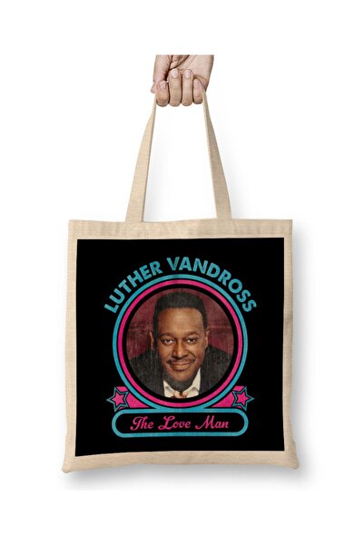 Baskı Dükkanı Luther Vandross The Love Man Cloth Torba Long Sa ručkom