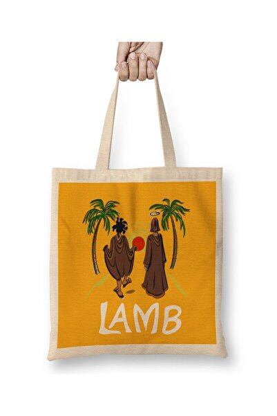 Baskı Dükkanı Obavezno pročitati omot knjige Lamb Cloth Torba Long Sa ručkom
