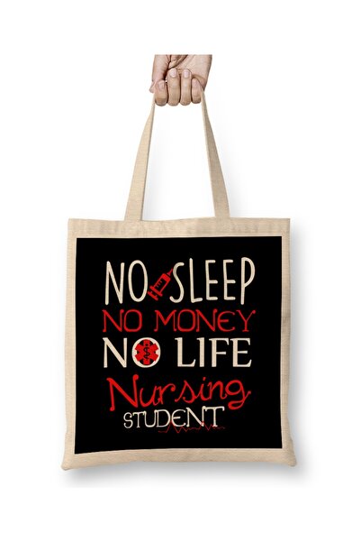 Baskı Dükkanı Nema sna, nema novca, nema života. Smešna majica za studente me...