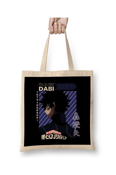 Baskı Dükkanı Υφασμάτινη τσάντα Dabi My Hero Academia με μακριά λαβή
