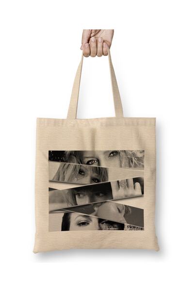 Baskı Dükkanı حقيبة يد تايلور سويفت ذات مقبض طويل