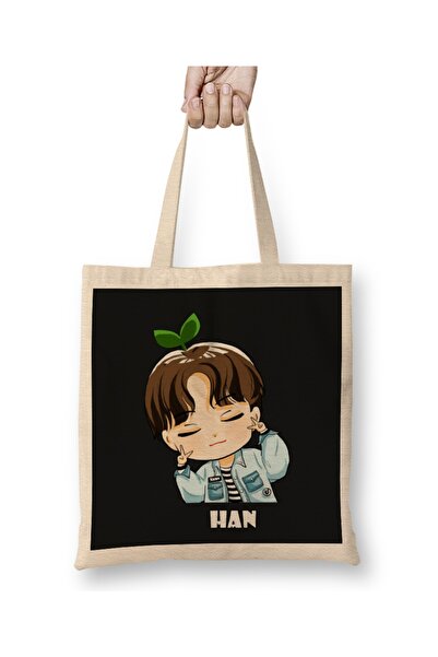 Baskı Dükkanı Stray Kids Felix Chibi tkanina Torba duga Sa ručkom