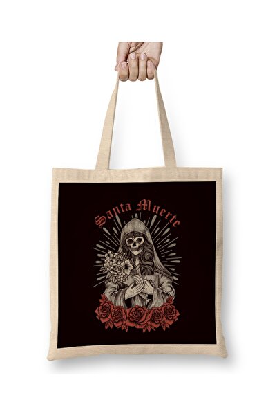 Baskı Dükkanı Santa Muerte meksičko žensko božanstvo mrtva šećerna lobanja sa...