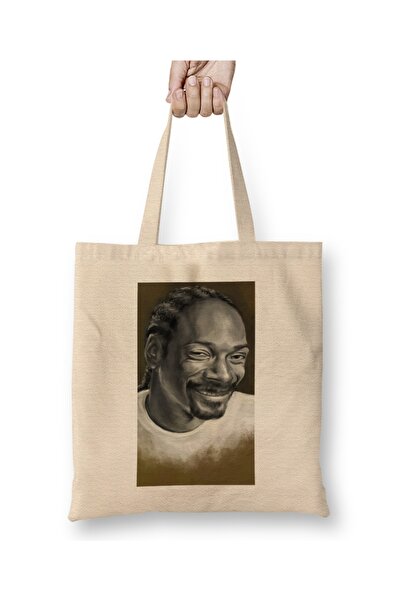 Baskı Dükkanı Snoop Dogg fotografija sa pritvora, tkanina Torba duga Sa ručkom