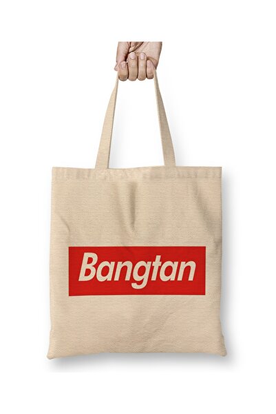 Baskı Dükkanı Kpop Bangtang Box Logo Tkanina Torba Duga Sa ručkom
