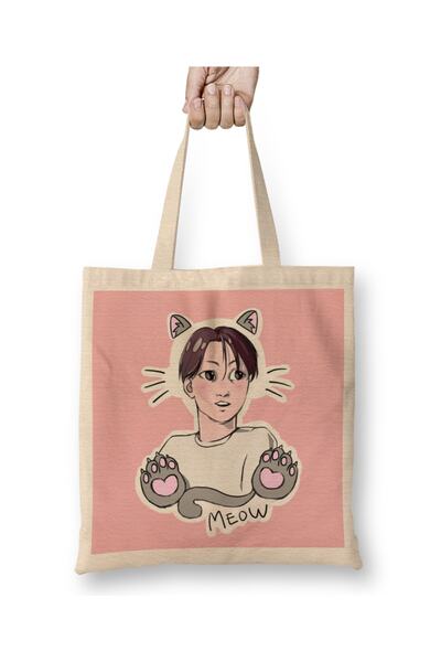 Baskı Dükkanı Kpop korejska 04 tkanina Torba duga Sa ručkom