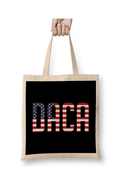 Baskı Dükkanı Branite DACA sanjare Patriotski USA Politička odeća Torba Dugač...