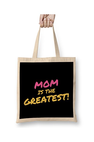 Baskı Dükkanı Dan majki Mama je najbolja tkanina Torba Duga Sa ručkom