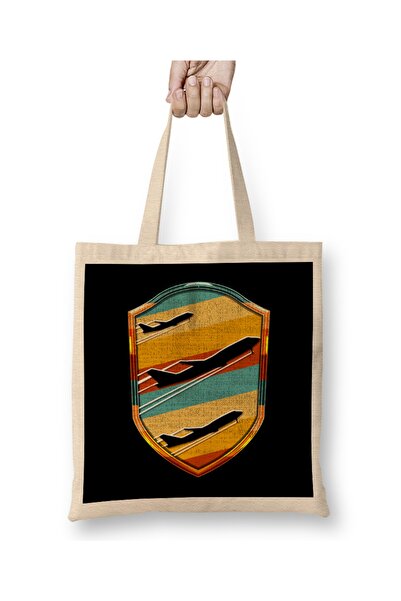 Baskı Dükkanı Ретро пілот літака, що літає на старовинному літаку, сумка з до...