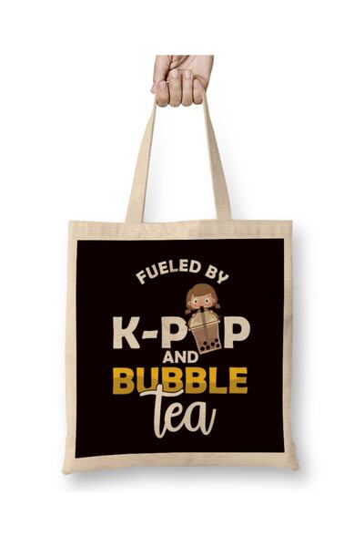 Baskı Dükkanı Podstaknuto K-Popom i Bubble Tea-om Korejska pop muzika Hrana P...
