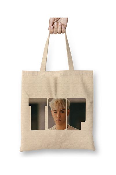Baskı Dükkanı Υφασμάτινη τσάντα Bigbang Top Typography με μακριά λαβή