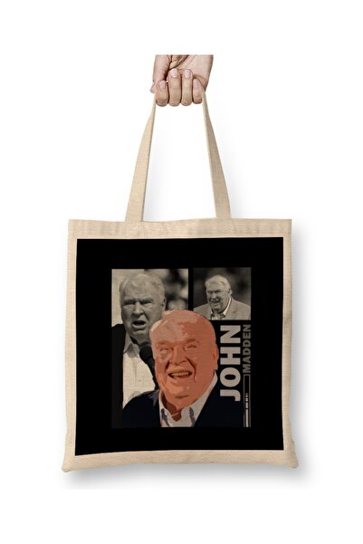Baskı Dükkanı John Madden Memories Cloth Torba Long Sa ručkom
