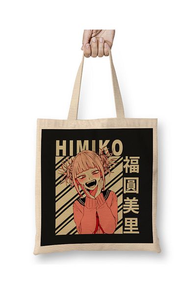 Baskı Dükkanı Himiko Toga Waifu Anime 01 υφασμάτινη τσάντα με μακριά λαβή