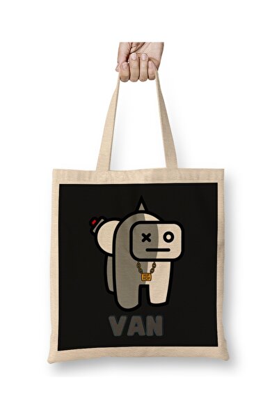 Baskı Dükkanı Bts Among Us BT21 Van Cloth Torba Dugačka Sa ručkom