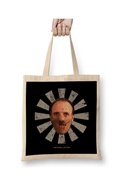 Baskı Dükkanı Hannibal Lecter retro japanska tkanina Torba duga Sa ručkom