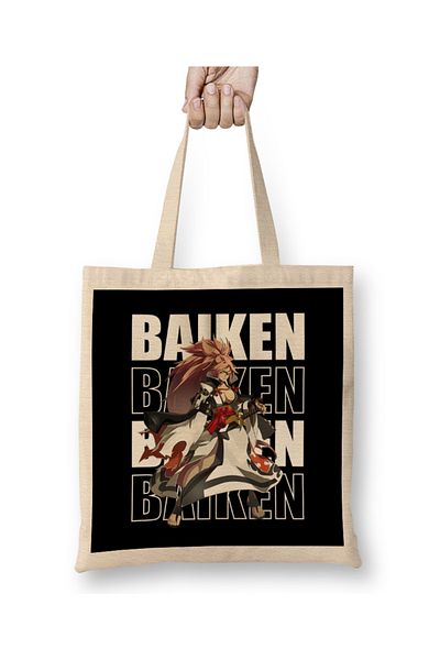 Baskı Dükkanı Guilty Gear Baiken Guilty Gear υφασμάτινη τσάντα με μακριά λαβή