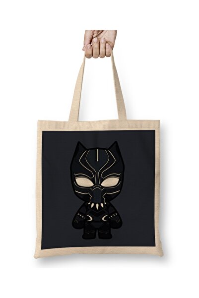 Baskı Dükkanı حقيبة يد بلاك بانثر مينيم بمقبض طويل