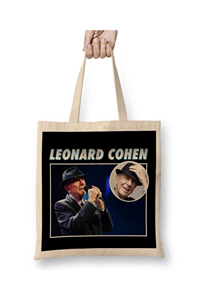 Baskı Dükkanı Leonard Cohen Tribute Montage T-Shirt Torba Dugačka Sa ručkom