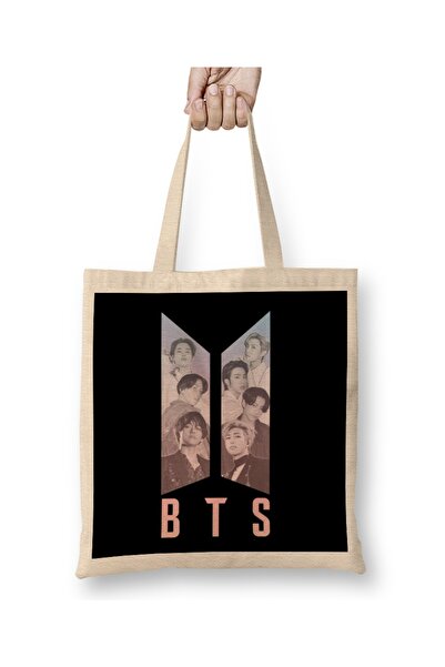 Baskı Dükkanı Bts logo tkanina Torba dugačka Sa ručkom