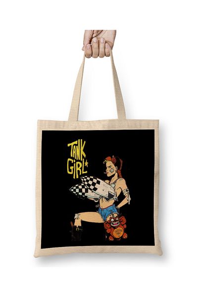 Baskı Dükkanı Geantă din pânză Tank Girl cu mâner lung