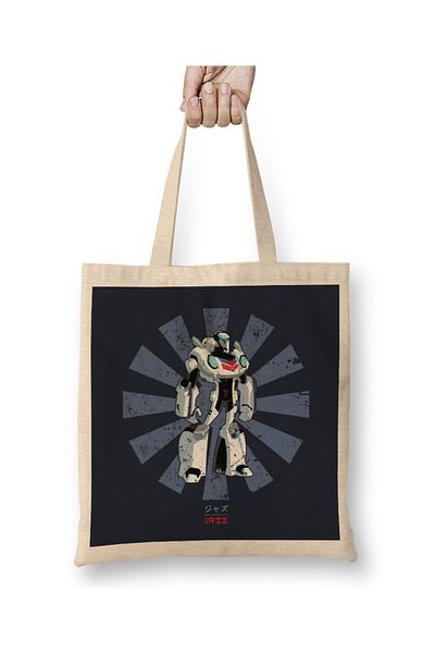 Baskı Dükkanı Geantă retro japoneză Jazz Transformers cu mâner lung
