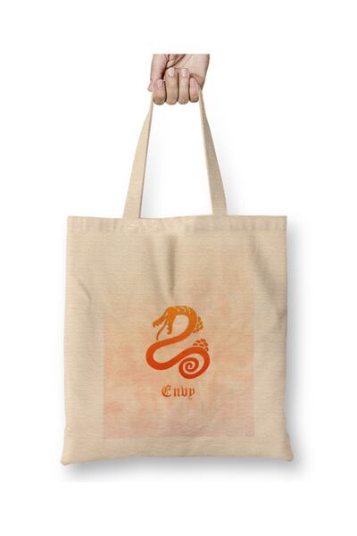 Baskı Dükkanı Greška zavisti Dijane Zmije Tkanina Torba Duga Sa ručkom