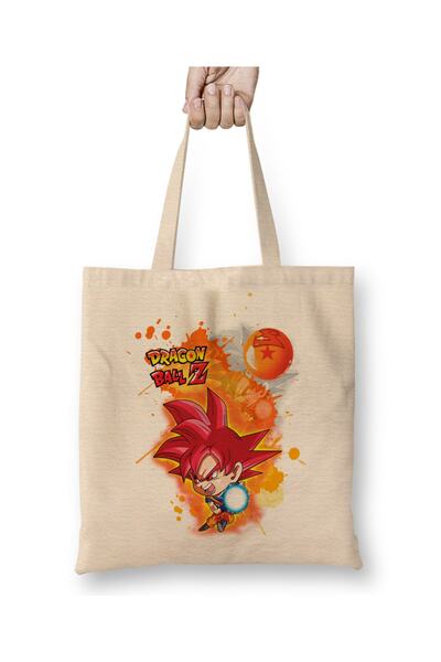 Baskı Dükkanı Dragon Ball Z Goku odeća Torba duga Sa ručkom