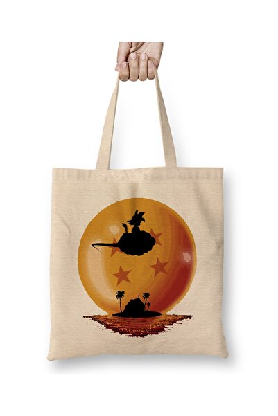 Baskı Dükkanı Tetovaža iz Dragon Ball Z, tkanina Torba duga Sa ručkom
