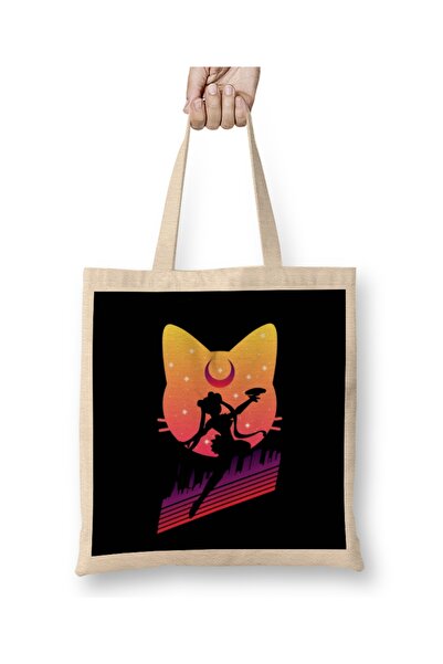 Baskı Dükkanı Sailor Moon Sailor Sunset Moon Tkanina Torba Duga Sa ručkom
